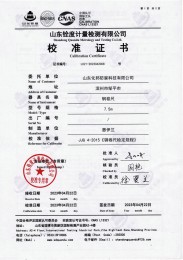检测仪器报告证书：钢卷尺长度坚定报告